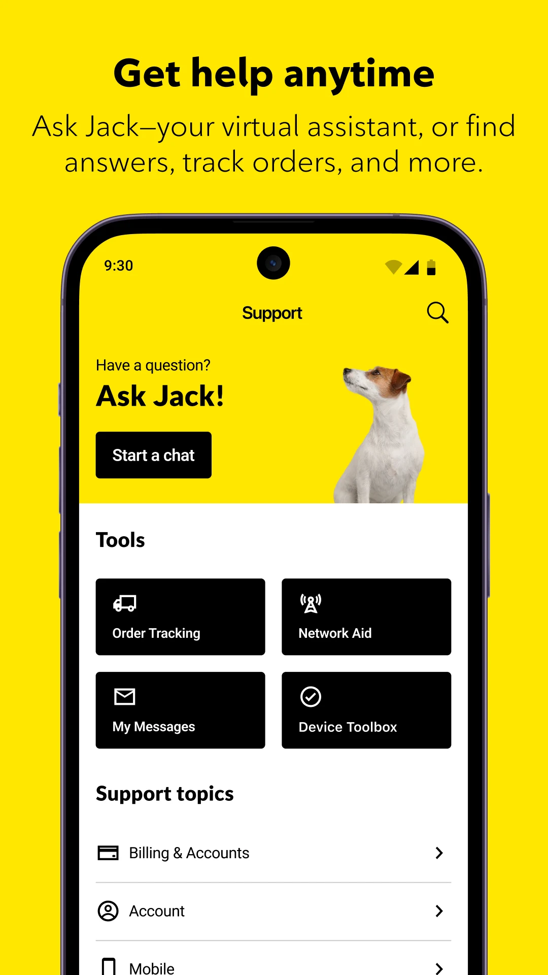 Fido My Account screenshot